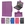 RCA 11 Maven Pro case, i-UniK CASE for RCA 11 Maven Pro 11.6" (RCT6213W87DK) Detachable Touchscreen 2 in 1 Tablet PC [Bonus Stylus] - (Purple)